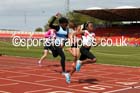Girls under-13s 100 metres, North Eastern Track and Field Champs, Gateshead Stadium. Photo: David T. Hewitson/Sports for All Pics